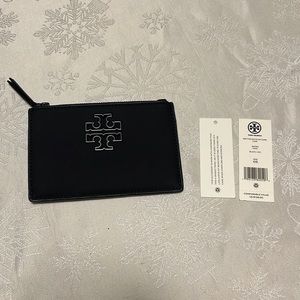 Tory Burch Britten Matte Zip Card Case